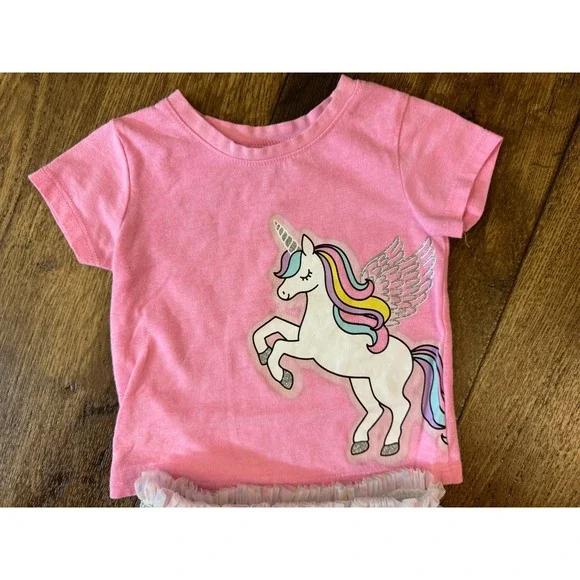 Baby Girl 12 Months Summer Clothes Skort Tutu Shirts Lot Bundle Outfits Kindness - Picture 9 of 16